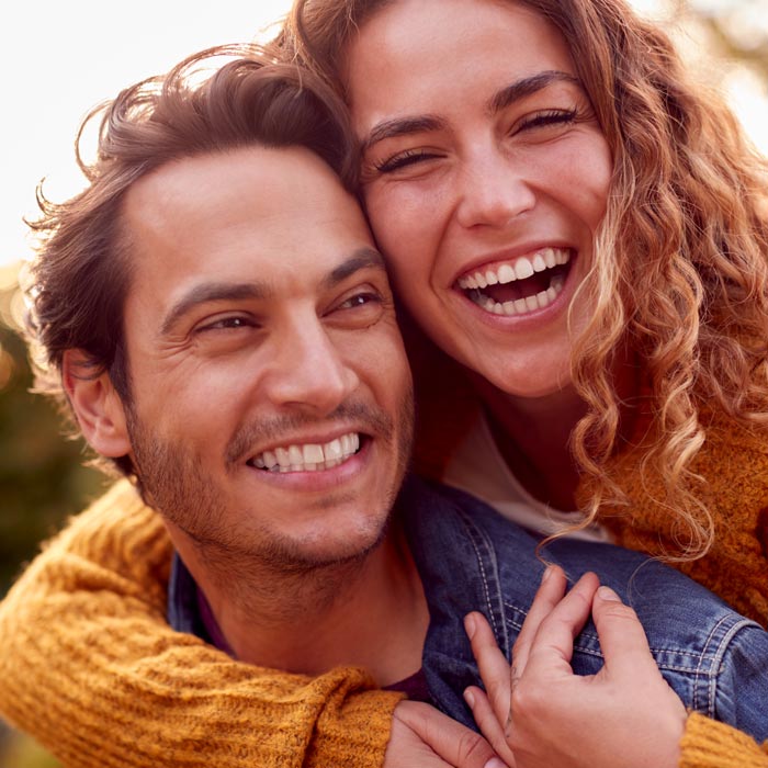 smiling young couple