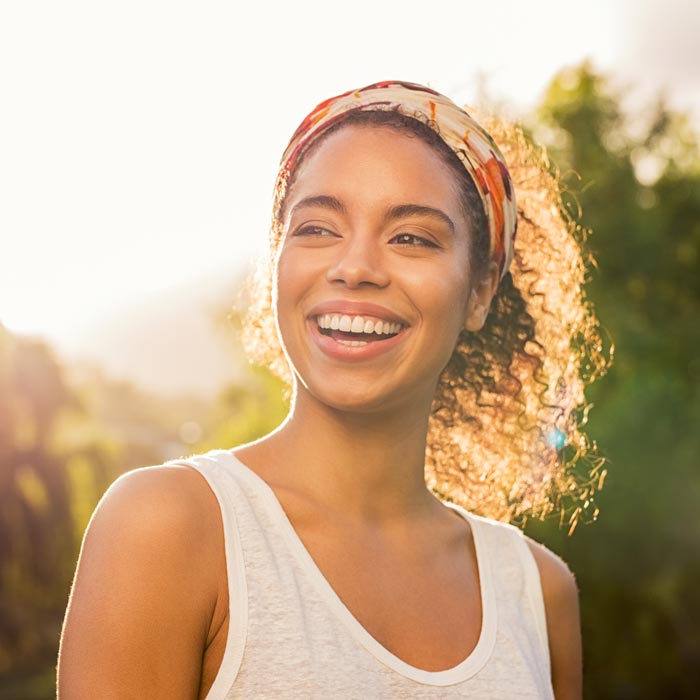 laughing young woman